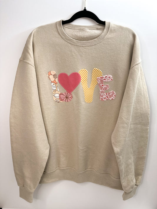 "Love" Applique Crewneck