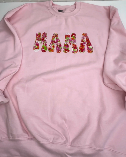 Custom Applique Crewneck Sweatshirt