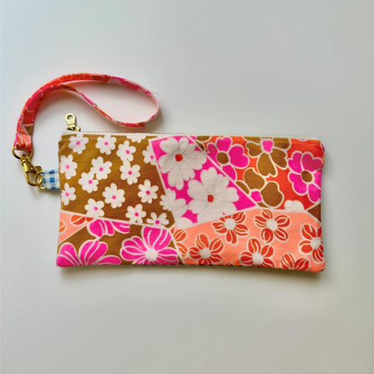 Neon Picnic Wristlet