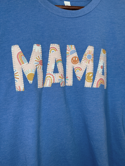 MAMA T-Shirt (XL) - Blue & Smiles