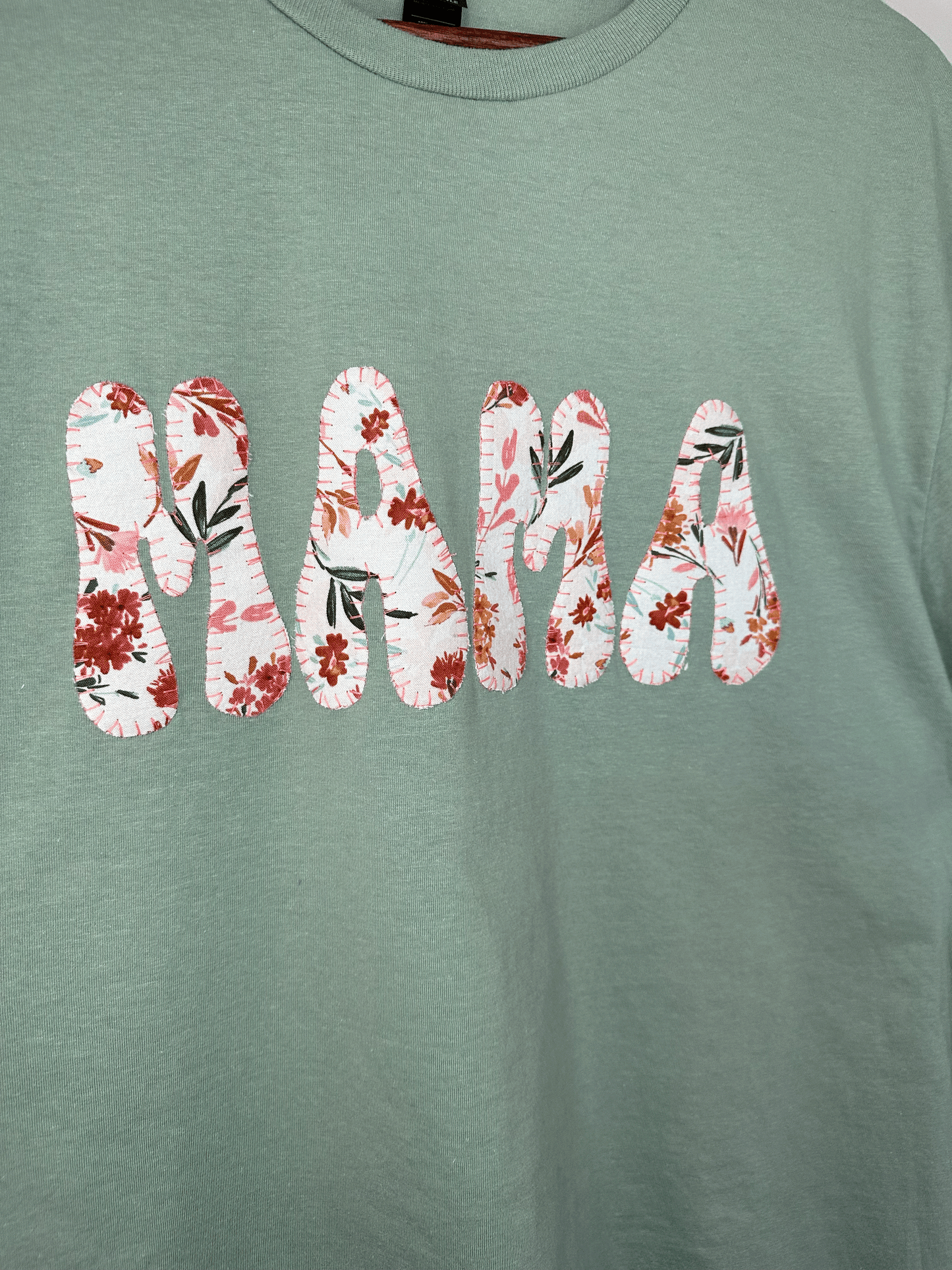 MAMA T-Shirt (Large) - Sage & Floral