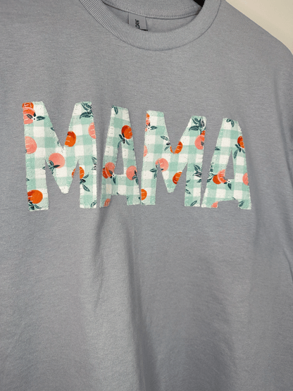 MAMA T-Shirt (Medium) - Grey & Peaches