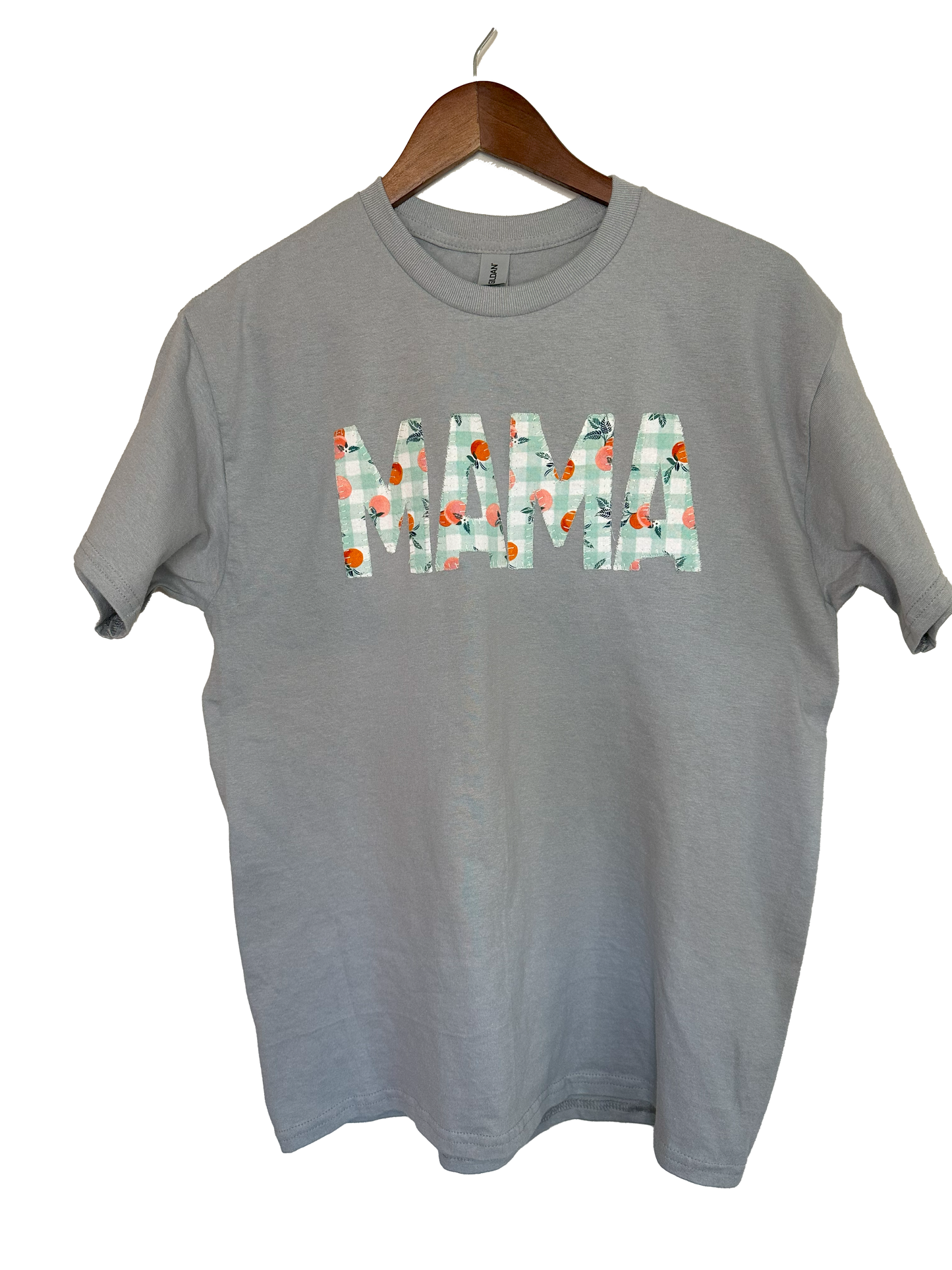 MAMA T-Shirt (Medium) - Grey & Peaches